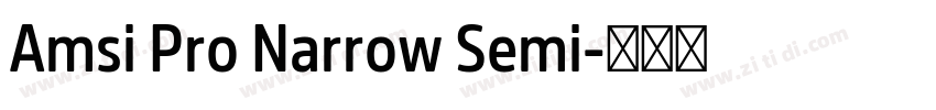 Amsi Pro Narrow Semi字体转换 Amsi Pro Narrow Semi字体转换